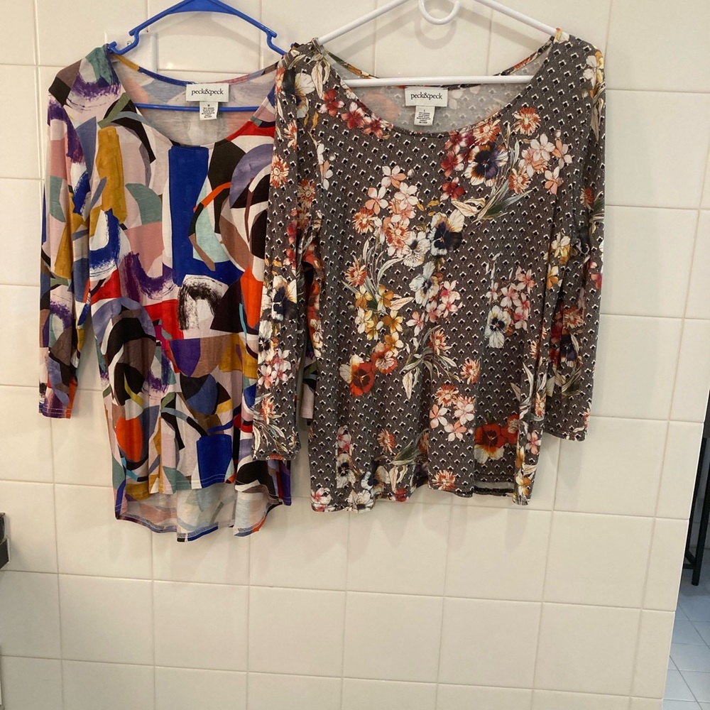 Peck and Peck Art Deco and Abstract Tops Set